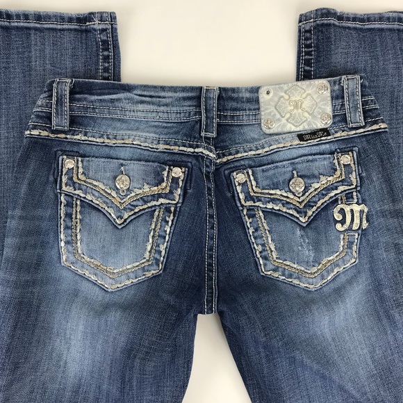 🔴SOLD Miss Me Womens Easy Straight Jeans 28 - Picture 2 of 8